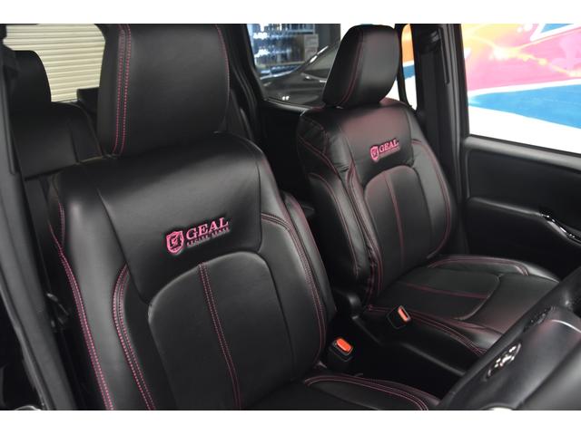 アドミレイションコンプリートカー 新品WORK19AW TEIN車高調 4本出しマフラー アルパイン11型ナビ リアモニター GEALシートカバー 両側電動スライドドア(8枚目)