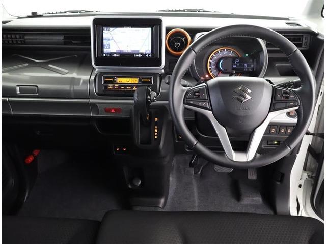 スペーシアギア ハイブリッドXZ ターボ ESP クルーズC LEDへッドライト 地デジフルセグ バックアイカメラ Wエアバック スマートキー ナビTV セキュリティ フルオートエアコン パワーステアリング リモコンキー ベンチシート DVD(4枚目)