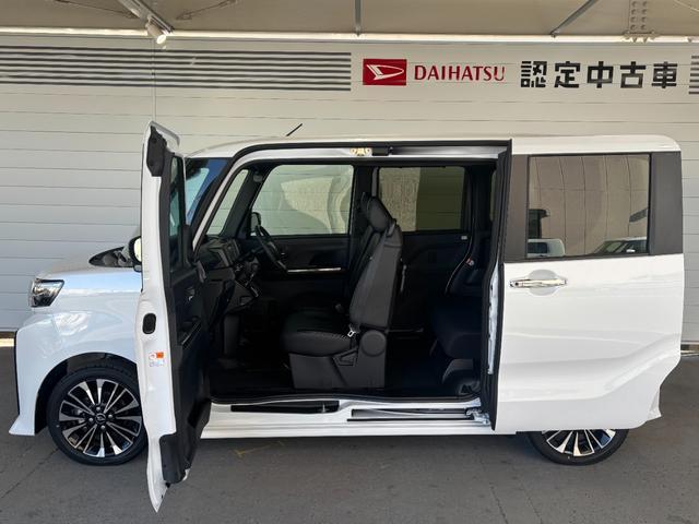 タント カスタムＲＳ　６．８インチディスプレイオーディオ　パノラマモニター　電動パーキングブレーキ　フロントシートヒーター　両側電動スライドドア　プッシュスタートスイッチ　電動格納式ドアミラー　アルミホイール　キーフリー（32枚目）