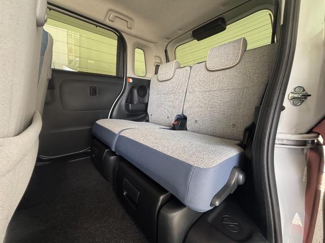 ムーヴキャンバス ストライプスG ナビ取付時パノラマモニター対応 両側電動スライドドア 電動パーキングブレーキ フロントシートヒーター オートエアコン 電動格納式ドアミラー プッシュスタートスイッチ キーフリー アイドリングストップ(34枚目)