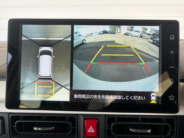 ムーヴキャンバス ストライプスＧ　９インチディスプレイオーディオ　パノラマモニター　フロントシートヒーター　両側電動スライドドア　電動パーキングブレーキ　電動格納式ドアミラー　プッシュスタートスイッチ　キーフリーシステム（4枚目）