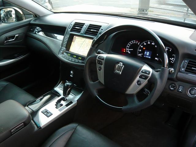 クラウン 2.5アスリート アニバーサリーエディション 19AW 車高調 黒本革シート センスブランド4本出しマフラー HDDナビ バックカメラ フルセグTV Bluetooth接続 エアロ 下取り車(10枚目)