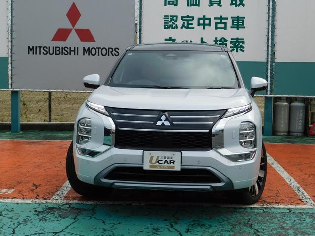 アウトランダーPHEV Pエグゼクティブパッケージ セミアニリンレザーシート(ブリックブラウン色) ダイナミックサウンドヤマハアルティメート(12スピーカー デュアルアンプ) スマホ連携ナビ マルチアラウンドモニタ デジタルルームミラー シートエアコン(2枚目)