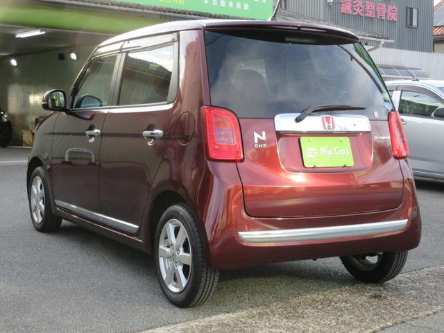 Ｎ－ＯＮＥ プレミアム・Ｌパッケージ　社外ナビ　ＴＶ　ＥＴＣ　スマートキー２個　本革ステアリング　純正アルミホイール　オートライト　プッシュスタート（41枚目）