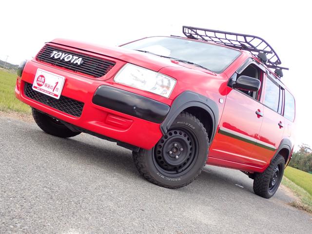 サクシードワゴン モア 最上級グレードモア・リフトアップ・マッドスターブロックタイヤ・オーバーフェンダー・THULEルーフキャリアバスケット・ナビ・バックカメラ・Bluetooth・タイミングチェーン(6枚目)