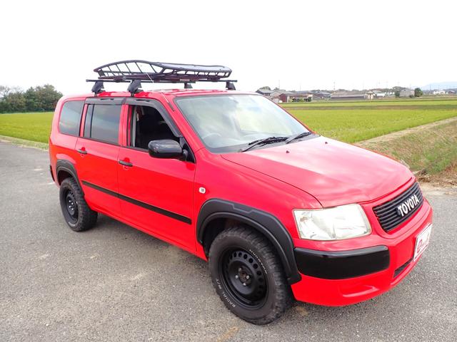 サクシードワゴン モア 最上級グレードモア・リフトアップ・マッドスターブロックタイヤ・オーバーフェンダー・THULEルーフキャリアバスケット・ナビ・バックカメラ・Bluetooth・タイミングチェーン(9枚目)