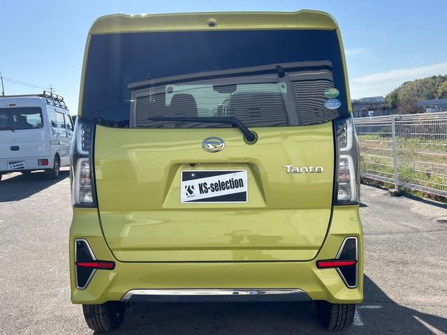 タント カスタムＸセレクション　両側電動スライドドア　シートヒーター　衝突軽減ブレーキ　横滑り防止　アイドリングストップ　オートライト　オートエアコン　電動格納ミラー　パワーウィンドウ　プッシュスタート　スマートキー　１年保証（7枚目）