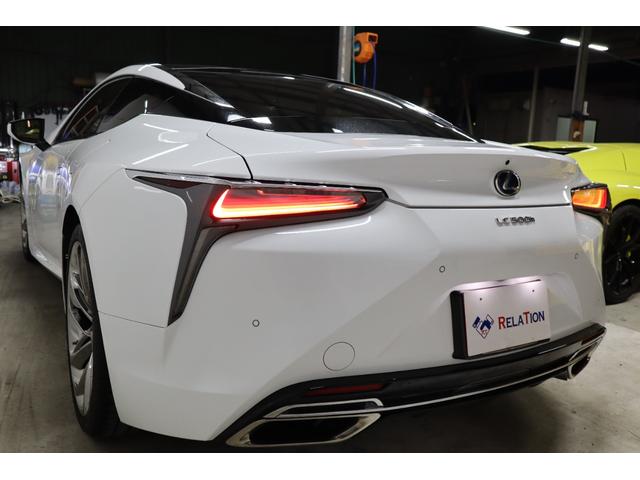 LC LC500h Lパッケージ 社外21AWガラスルーフブラウンレザーシート内装HUDナビTVBカメラETCレーダードラレコセーフティセンスLEDヘッドライト1年保証(2枚目)