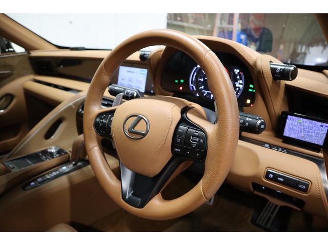 LC LC500h Lパッケージ 社外21AWガラスルーフブラウンレザーシート内装HUDナビTVBカメラETCレーダードラレコセーフティセンスLEDヘッドライト1年保証(18枚目)