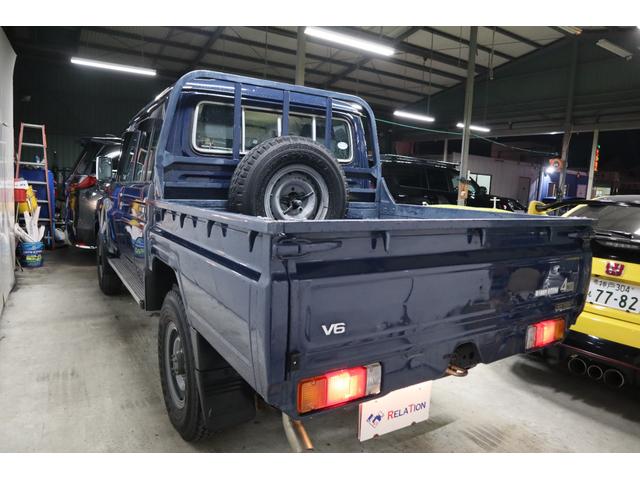 ランドクルーザー70 ピックアップ 1オーナー電動ウインチデフロック5MTナビTVETCバンパー同色1年保証(2枚目)