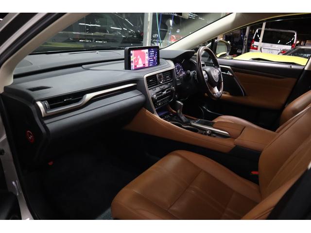 RX RX300 バージョンL 1オーナーブラウンレザーシートリアエンタ―パワーバックドア4WDパノラミックビューモニターHUDナビTVETC前後ドラレコセーフティーセンス20AWタイヤ2025年製1年保証(28枚目)