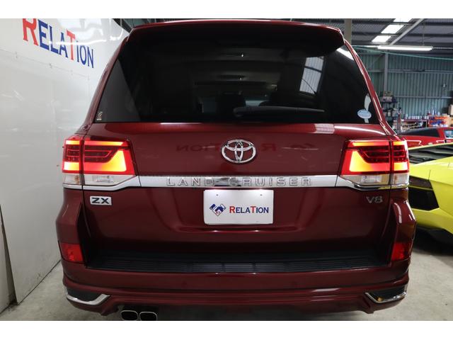 ランドクルーザー ＺＸ　モデリスタエアロマフラー２０ＡＷサンルーフパノラミックビューモニターパワーバックドアリヤエンタ―ベージュレザーシートナビＴＶＥＴＣドラレコレーダーシートベンチレーションルーフレール１年保証（5枚目）