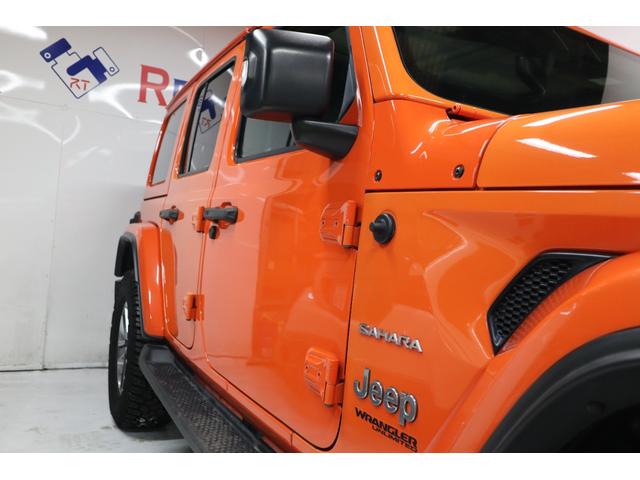 ジープ・ラングラーアンリミテッド サハラ ローンチエディション 18AWジオランダータイヤ2023年ブラックレザーシートナビTVFSBカメラアルパインサウンドクルコンETCシートヒータープッシュスタート(34枚目)