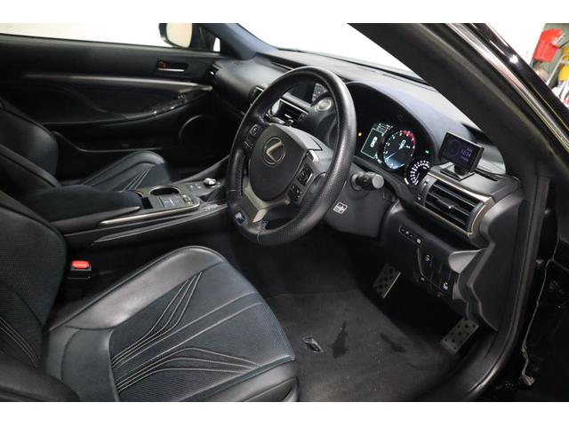 ＲＣ Ｆ ベースグレード　鍛造１９ＡＷマークレビンソンＴＶＤブラックレザーシートナビＴＶＢカメラＥＴＣシートベンチレーションクルコンＬＥＤヘッドライトタイヤ２０２４年製１年保証（3枚目）