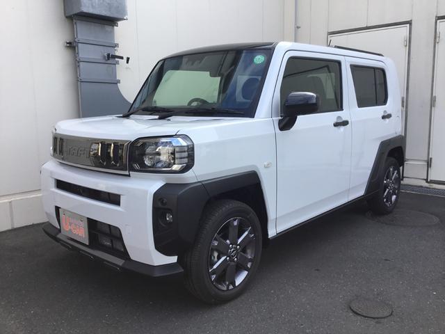 タフト Ｇターボ　ダーククロムベンチャー　純正フルセグメモリーナビ　オプションカラー　試乗車ＵＰ　パノラマモニター　プッシュボタンスタート　キーフリー　スマートアシスト　純正アルミホイール　ＬＥＤヘッドライト　ガラスルーフ　走行距離１３４キロ（5枚目）