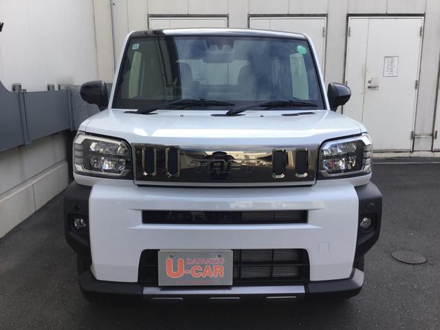 タフト Ｇターボ　ダーククロムベンチャー　純正フルセグメモリーナビ　オプションカラー　試乗車ＵＰ　パノラマモニター　プッシュボタンスタート　キーフリー　スマートアシスト　純正アルミホイール　ＬＥＤヘッドライト　ガラスルーフ　走行距離１３４キロ（6枚目）