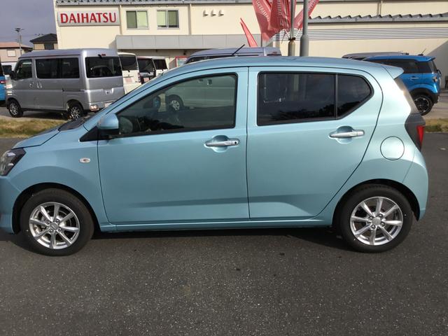 ミライース Ｇ　ＳＡＩＩＩ　試乗車ＵＰ　キーフリーシステム　オートエアコン　ＳＲＳエアバック　運転席助手席シートヒーター　ＬＥＤヘッドランプ　オート格納式ドアミラー　運転席シートリフター　チルトステアリング　コーナーセンサー（4枚目）