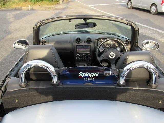 コペン アクティブトップ　フロント　サイド　リヤエアロ　社外１５インチアルミ　社外２本出しマフラー　ブースト計　メモリーナビ　　新品タイヤ交　換サー　ビス　電動オープン開　閉約１８秒（6枚目）