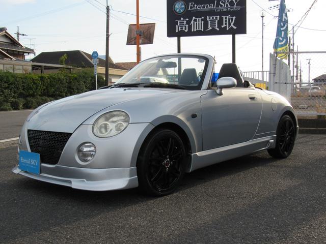 コペン アクティブトップ　フロント　サイド　リヤエアロ　社外１５インチアルミ　社外２本出しマフラー　ブースト計　メモリーナビ　　新品タイヤ交　換サー　ビス　電動オープン開　閉約１８秒（15枚目）