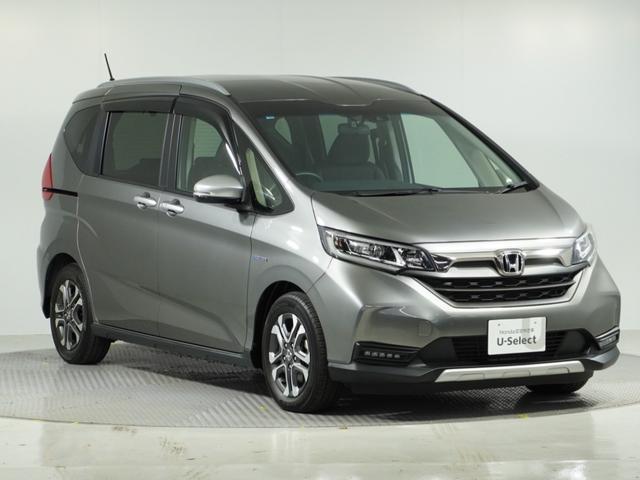 フリード+ハイブリッド ハイブリッド・クロスターホンダセンシング 1オ-ナ-ナビDレコRカメETC両電扉BT地デジ アダプティブクルーズコントロール Bluetooth シートヒーター 左側オートサイドステップ DVD 15インチ純正アルミホイール 禁煙車(27枚目)
