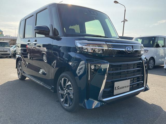 カスタムR 届け出済み未使用車 バックカメラ 両側電動スライドドア クリアランスソナー レーンアシスト 衝突被害軽減システム オートライト LEDヘッドランプ スマートキー アイドリングストップ 電動格納ミラー(3枚目)