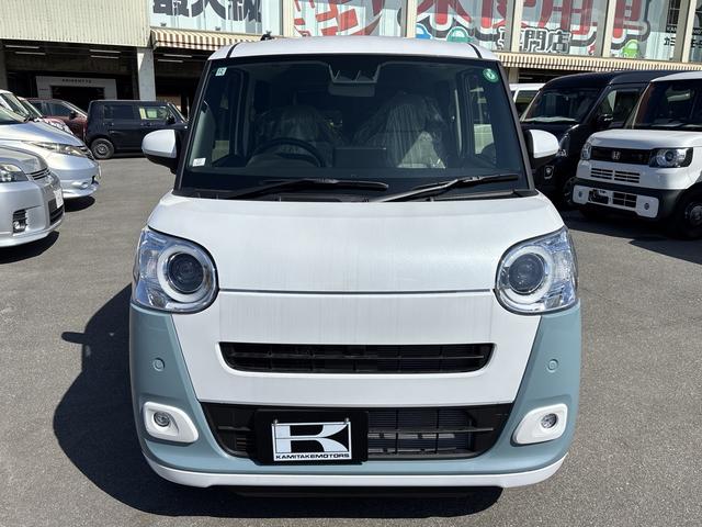 ムーブキャンバス　ストライプス　ミニカー グレー✖️ホワイト ムーヴキャンバス ホワイト×スムースグレー ストライプス