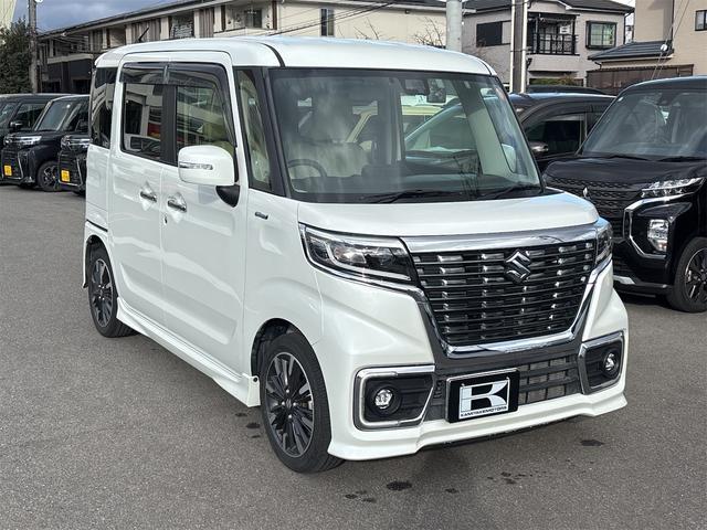 スペーシアカスタム ハイブリッドXSターボ ナビフルセグ マット ドラレコ前 ETC バックカメラ 両側電動スライドドア クリアランスソナー オートクルーズコントロール レーンアシスト 衝突被害軽減システム オートライト スマートキー(3枚目)