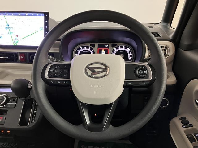 ムーヴキャンバス ストライプスＧターボ　サポカーＳワイド適合　認定中古車　純正９インチメモリーナビ・全方位カメラ・ＥＴＣ車載器・全車速追従機能付クルーズコントロール・両側電動スライドドア・シートヒーター・電動パーキングブレーキ・ＬＥＤライト・衝突回避軽減ブレーキ（16枚目）