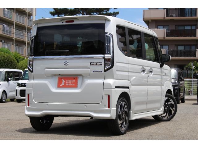 スペーシアカスタム ハイブリッドＸＳ　軽自動車　届出済未使用車　衝突被害軽減ブレーキ　アダプティブクルーズコントロール　アイドリングストップシステム　アルミホイール　シートヒーター　スマートキー　両側電動スライドドア　パワーウィンドウ（6枚目）