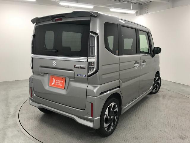 スペーシアカスタム ハイブリッドＸＳ　軽自動車　届出済未使用車　衝突被害軽減ブレーキ　アダプティブクルーズコントロール　アイドリングストップシステム　アルミホイール　シートヒーター　両側電動スライドドア　スマートキー　フルフラットシート（6枚目）