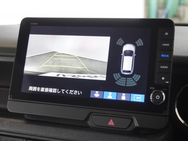 Ｎ－ＢＯＸカスタム ベースグレード　令和７年式　車検令和１０年１月　走行３，６０３Ｋｍ　タイプ（カスタム）　ボディカラー（クリスタルブラックパール）純正Ｇａｔｈｅｒｓ９インチナビ（ＬＸＵ－２４２ＮＢｉ）（3枚目）