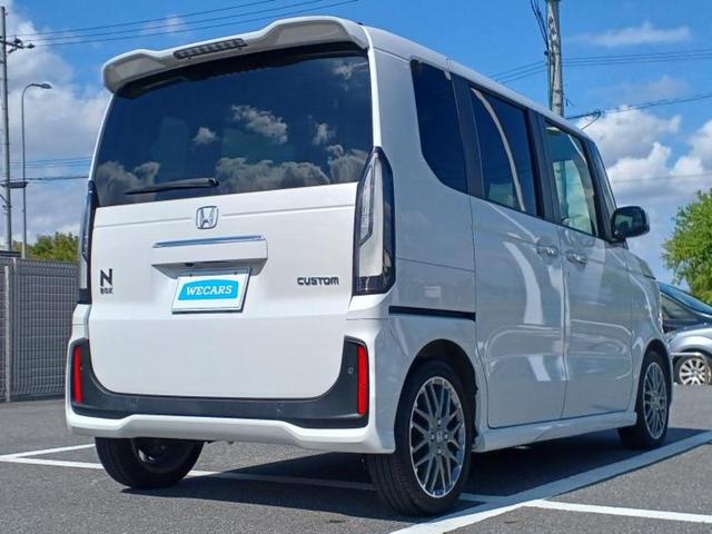 N-BOXカスタム ターボ 保証書/純正 9インチ SDナビ/フリップダウンモニター 純正 12.8インチ/両側電動スライドドア/シートヒーター 前席/車線逸脱防止支援システム/シート ハーフレザー バックカメラ 後席モニター(3枚目)