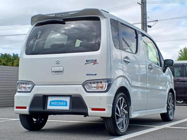 ワゴンＲカスタムＺ ハイブリッドＺＸ　保証書／セーフティサポート（スズキ）／シートヒーター　運転席／車線逸脱防止支援システム／ヘッドランプ　ＬＥＤ／ＵＳＢジャック／ＥＢＤ付ＡＢＳ／横滑り防止装置／アイドリングストップ　衝突被害軽減システム（3枚目）