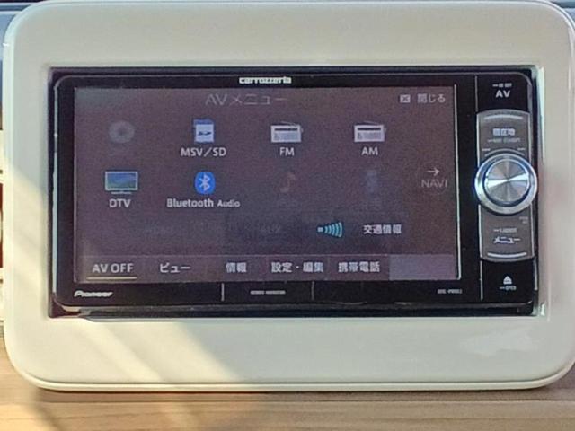 アルトラパン S 新品タイヤ/社外 SDナビ/レーダーブレーキサポート(スズキ)/シートヒーター 運転席/全方位モニター/ヘッドランプ HID/USBジャック/Bluetooth接続/ETC/EBD付ABS DVD再生(10枚目)