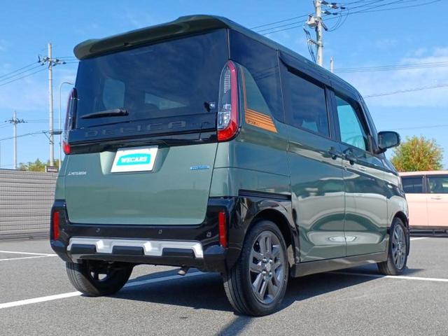 デリカミニ Tプレミアム 新品タイヤ/保証書/純正 9インチ メモリーナビ/デジタルルームミラー/イーアシスト(ミツビシ)/両側電動スライドドア/シートヒーター 前席/マルチアラウンドモニター/車線逸脱防止支援システム ターボ(3枚目)