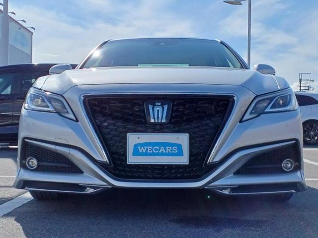 クラウンハイブリッド S Cパッケージ 純正エアロ/保証書/純正 8インチ SDナビ/衝突安全装置/シートヒーター/車線逸脱防止支援システム/シート フルレザー/ヘッドランプ LED/ETC/EBD付ABS/横滑り防止装置 革シート 記録簿(40枚目)