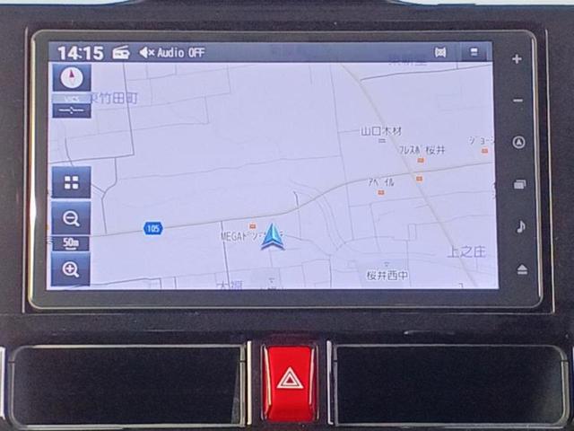 ルーミー カスタムＧ－Ｔ　保証書／純正　９インチ　ＳＤナビ／衝突安全装置／両側電動スライドドア／パノラミックビューモニター／車線逸脱防止支援システム／パーキングアシスト　バックガイド／ヘッドランプ　ＬＥＤ　衝突被害軽減システム（9枚目）