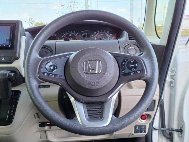 N-BOX G・Lホンダセンシング 新品タイヤ/保証書/社外 SDナビ/電動スライドドア/パーキングアシスト バックガイド/ヘッドランプ LED/ETC/EBD付ABS/横滑り防止装置/アイドリングストップ バックカメラ DVD再生(32枚目)