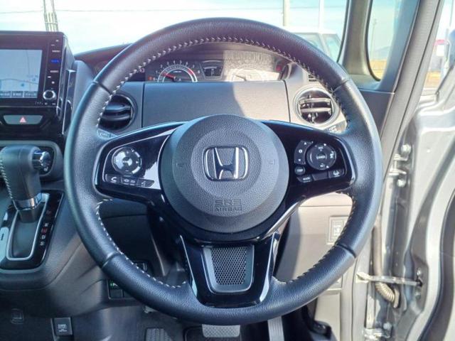 Ｎ－ＢＯＸカスタム Ｌ・ターボ　新品タイヤ／保証書／純正　８インチ　ＳＤナビ／衝突安全装置／両側電動スライドドア／シートヒーター　前席／車線逸脱防止支援システム／シート　ハーフレザー／ドライブレコーダー　純正　衝突被害軽減システム（32枚目）