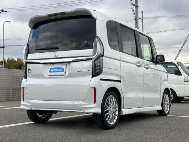 Ｎ－ＢＯＸカスタム ＥＸ・ターボ　社外　９インチ　ＳＤナビ／ホンダセンシング／両側電動スライドドア／シートヒーター　前席／車線逸脱防止支援システム／シート　ハーフレザー／ヘッドランプ　ＬＥＤ／Ｂｌｕｅｔｏｏｔｈ接続／ＥＢＤ付ＡＢＳ（3枚目）