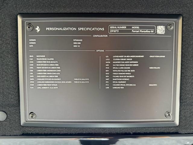 ポルトフィーノM 1オーナー ディーラー車 エクステリアカーボンPKG フロントスポイラーカーボン サイドステップカーボン ディフューザーカーボン イエローキャリパー オプション20インチアルミホイール(47枚目)