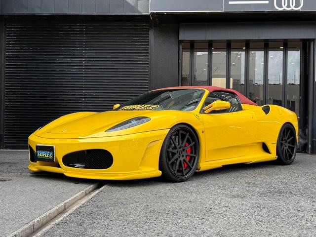 F430スパイダー ディーラー車 左ハンドル ハーマンエアロ ローダウン ハイパーフォージドアルミ カーボンブレーキ レッドキャリパー 大西ヒートマジックエキマニ 大西ヒートマジックチタンマフラー ヘッドライトスモーク(3枚目)
