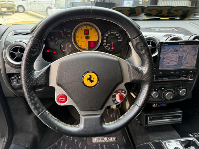 F430スパイダー ディーラー車 左ハンドル ハーマンエアロ ローダウン ハイパーフォージドアルミ カーボンブレーキ レッドキャリパー 大西ヒートマジックエキマニ 大西ヒートマジックチタンマフラー ヘッドライトスモーク(32枚目)