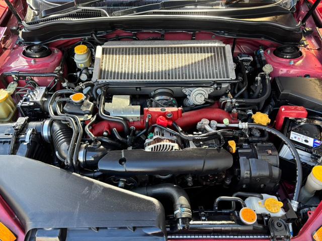 インプレッサ WRX STi ☆6速ミッション☆ナルディステアリング☆4WD☆RAYSボルクレーシングRE30☆5Jigenマフラー☆プッシュスタート&スマートキー☆ETC☆スペアタイヤ☆ナビテレビ(38枚目)