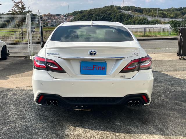 クラウンハイブリッド RSアドバンス ユーザー買取車両 18インチOPアルミ 黒革シート メーカーナビ バックカメラ デジタルインナーミラー ドラレコ ブラインドスポットモニター ヘッドアップディスプレイ クルーズコントロール(9枚目)