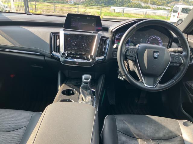 クラウンハイブリッド RSアドバンス ユーザー買取車両 18インチOPアルミ 黒革シート メーカーナビ バックカメラ デジタルインナーミラー ドラレコ ブラインドスポットモニター ヘッドアップディスプレイ クルーズコントロール(16枚目)