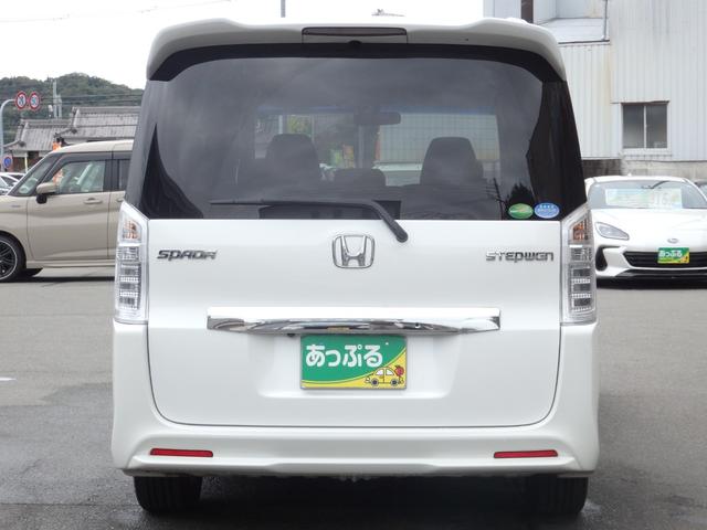 ステップワゴンスパーダ Ｚ　禁煙車　ワンオーナ車　純正ナビ　ＥＴＣ　ユーザー様買取車　Ｂカメラ　ドラレコ　両側パワスラ　アイドルストップ　クルコン　スマートキー　ＨＩＤオートライト　フォグライト　社外レーダー　純正１６インチＡＷ（4枚目）