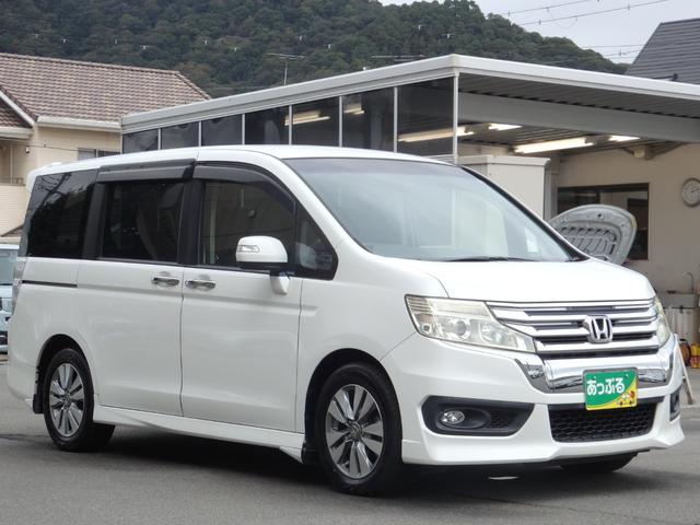 ステップワゴンスパーダ Ｚ　禁煙車　ワンオーナ車　純正ナビ　ＥＴＣ　ユーザー様買取車　Ｂカメラ　ドラレコ　両側パワスラ　アイドルストップ　クルコン　スマートキー　ＨＩＤオートライト　フォグライト　社外レーダー　純正１６インチＡＷ（7枚目）