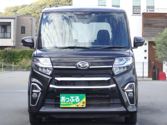 タント カスタムＸ　純正９型ナビ　ドラレコ　ＥＴＣ　両パワ　衝突軽減Ｂ　横滑り防止　Ｃソナー　スマートキー　Ｐスタート　ＬＥＤオートライト　ＬＥＤフォグライト　ステリモ　ハーフレザーシート　純正１４ＡＷ（3枚目）