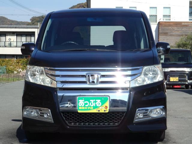 ステップワゴンスパーダ Ｚ　買取車両　純正ＨＤＤナビ　ＤＶＤ　ＣＤ　ＲＥＣ　ワンセグ　ＥＴＣ　Ｂカメラ　アルパイン製フリップダウンモニター　両側パワスラドア　パドルシフト　ＨＩＤライト　レザー調シートカバー　純正１６ＡＷ（3枚目）